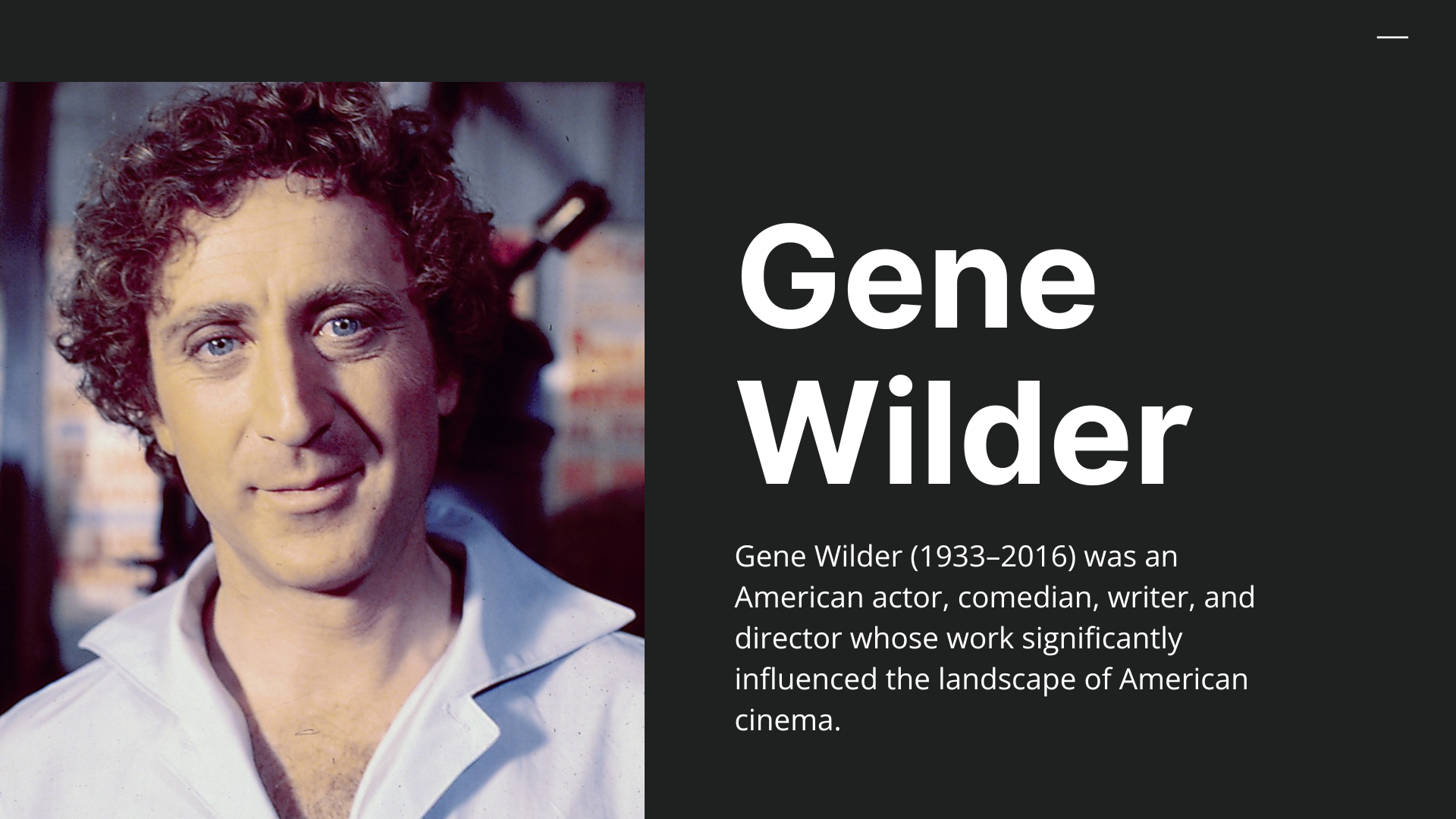 Gene Wilder: A Comprehensive Examination of His Cinematic Legacy and Cultural Impact