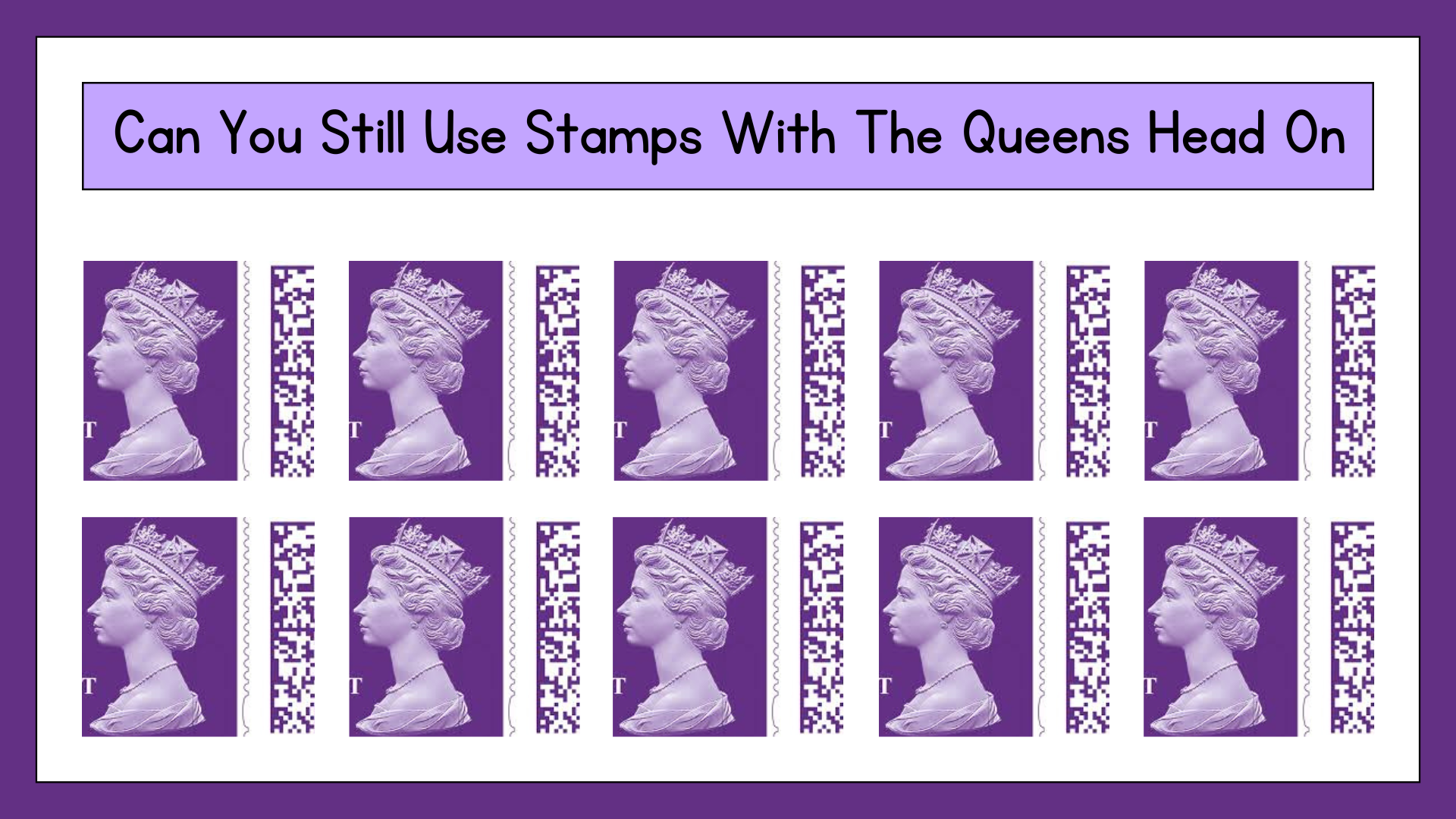 can you still use stamps with the queens head on