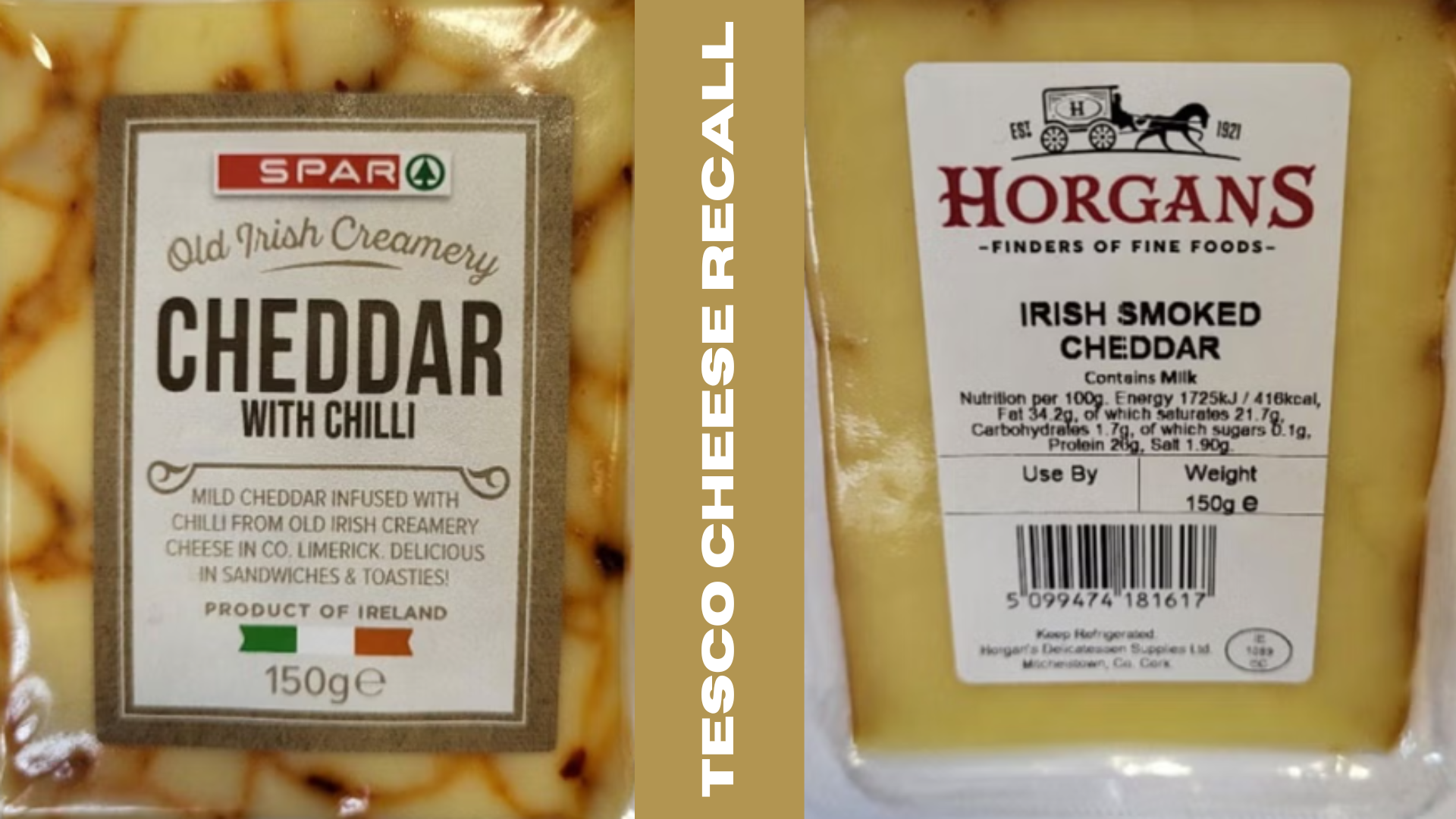 Urgent Cheese Warning Issued for Irish Cheddar Sold by Tesco and Spar Over Deadly Bacteria Fears